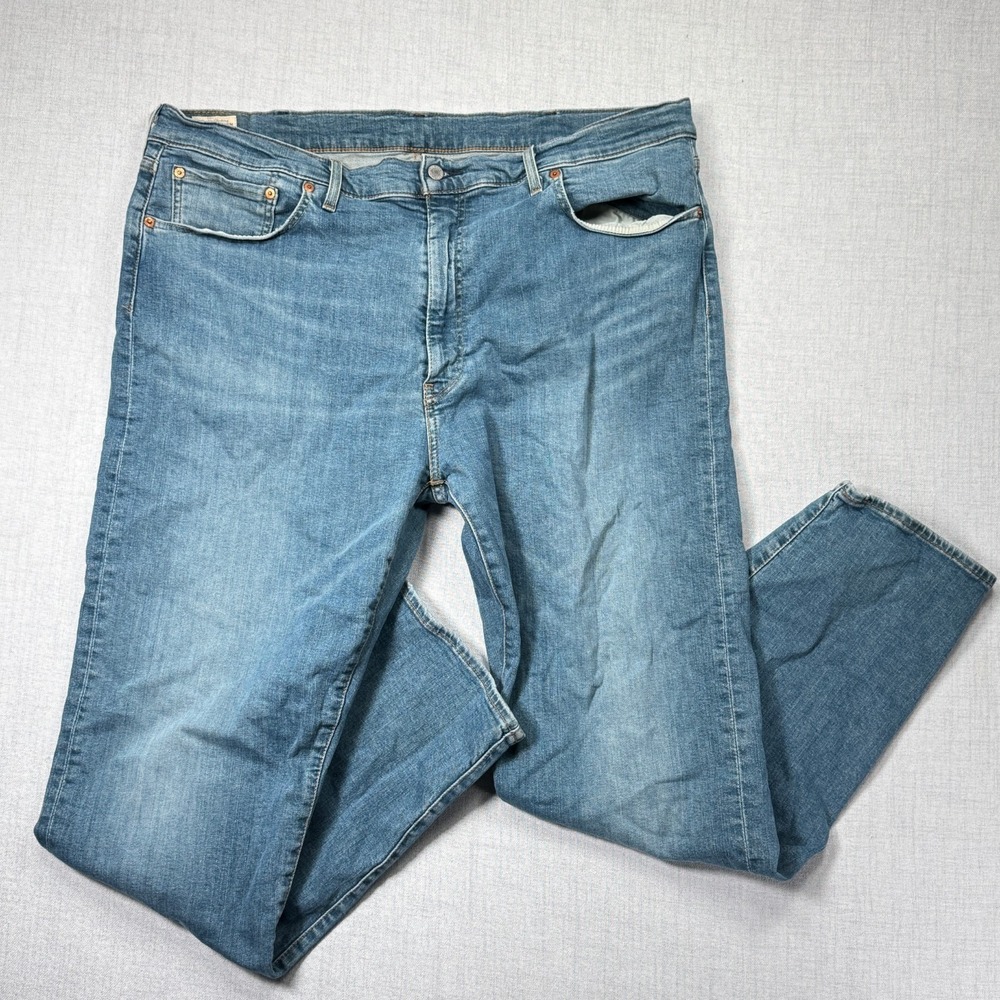 Levi's Premium 541 Athletic Fit Stretch Jeans Light Wash Denim Casual Size 42x34